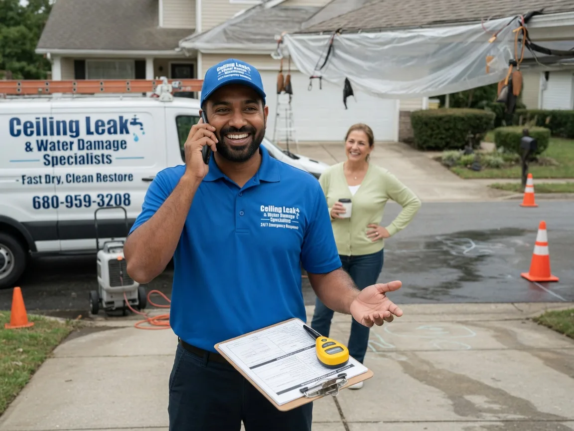 Ceiling Leak Cleanup Buckholts, TX FAQs
